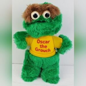 Knickerbocker Vintage Sesame Street Oscar The Grouch Plush Stuffed Toy - NO TAG